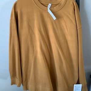 Lululemon perfectly good oversized crew sweatshirt. Size 10, Spiced Bronze.